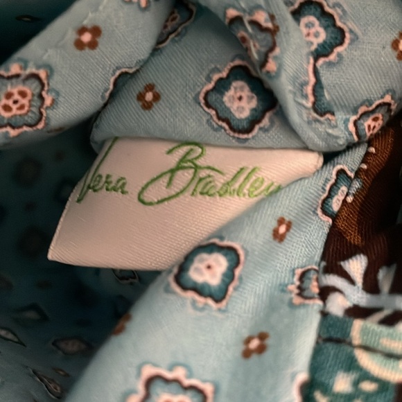 LIKE NEW Vera Bradley Retired Java Blue SHOULDER BAG - Picture 12 of 13